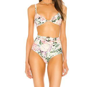 FAITHFULL THE BRAND Venissa Floral Lavande Top | US 4 | Size S